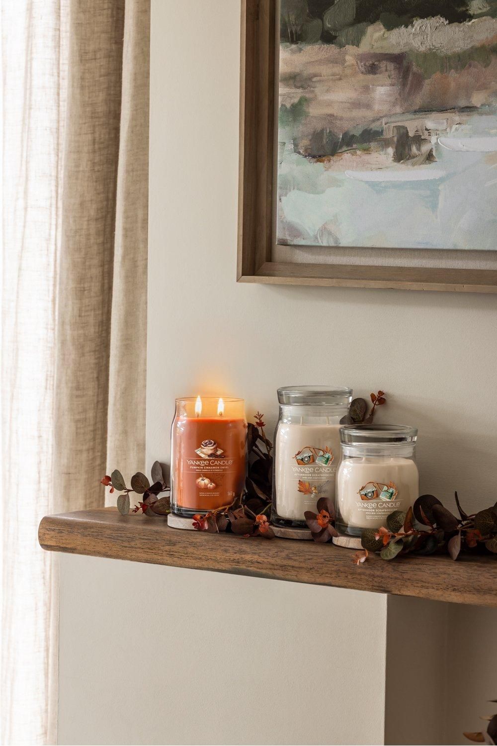 Yankee Candle Pumpkin Cinnamon Swirl Signature Large Jar Candle Multi image 3