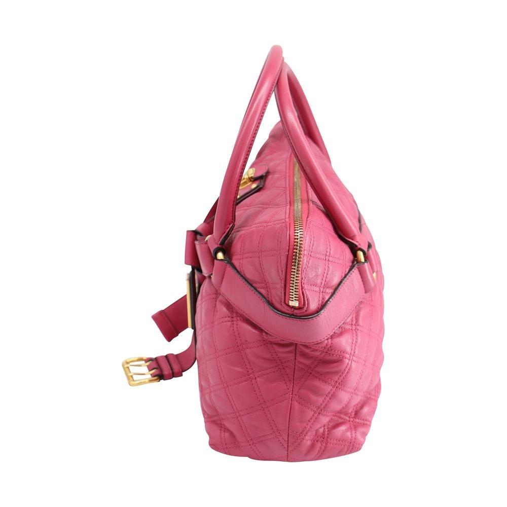 Marc Jacobs Preloved Quilted Leather Tote with Knotted Belt Applique image 2