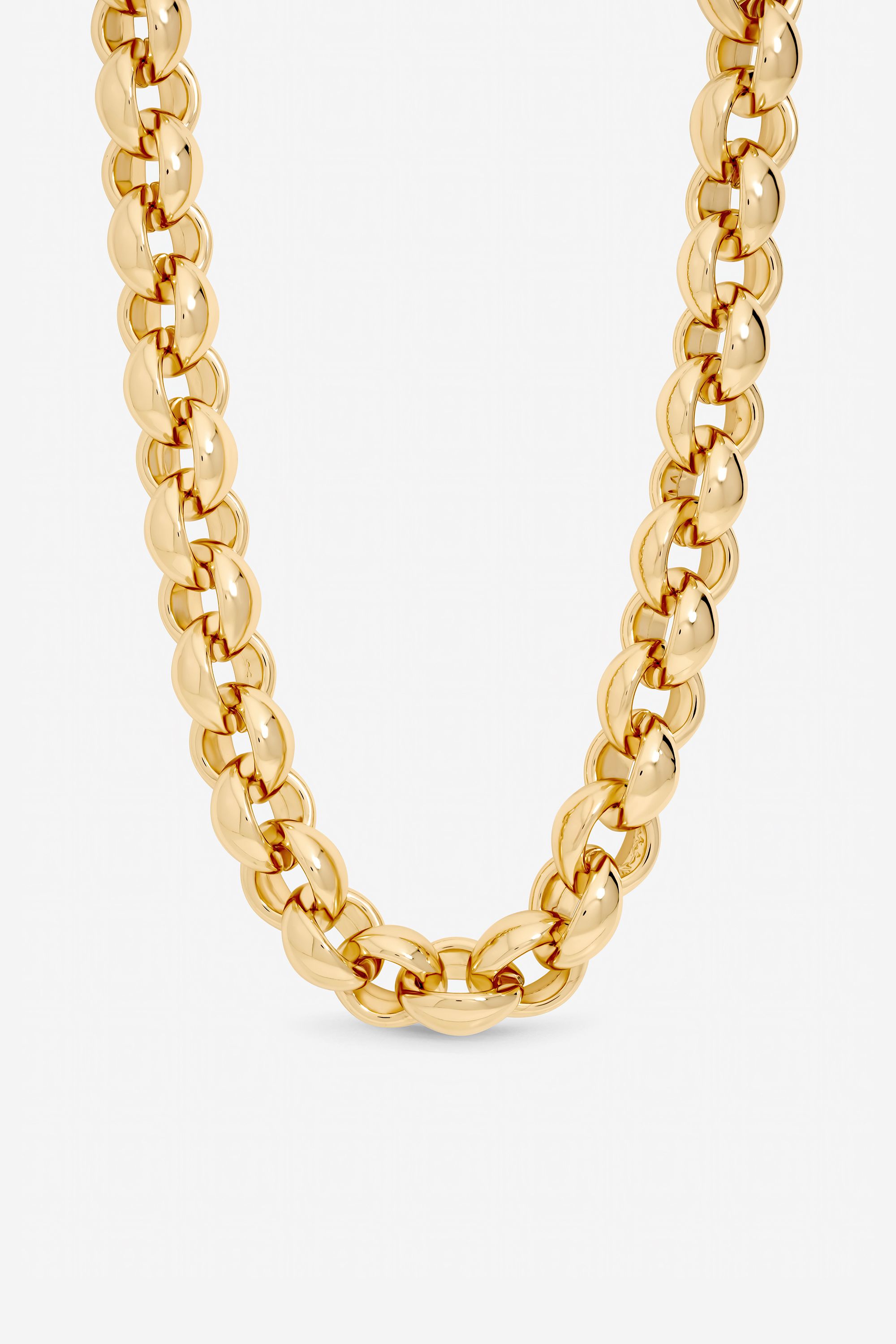 Mood Gold Plated Statement Chain Necklace