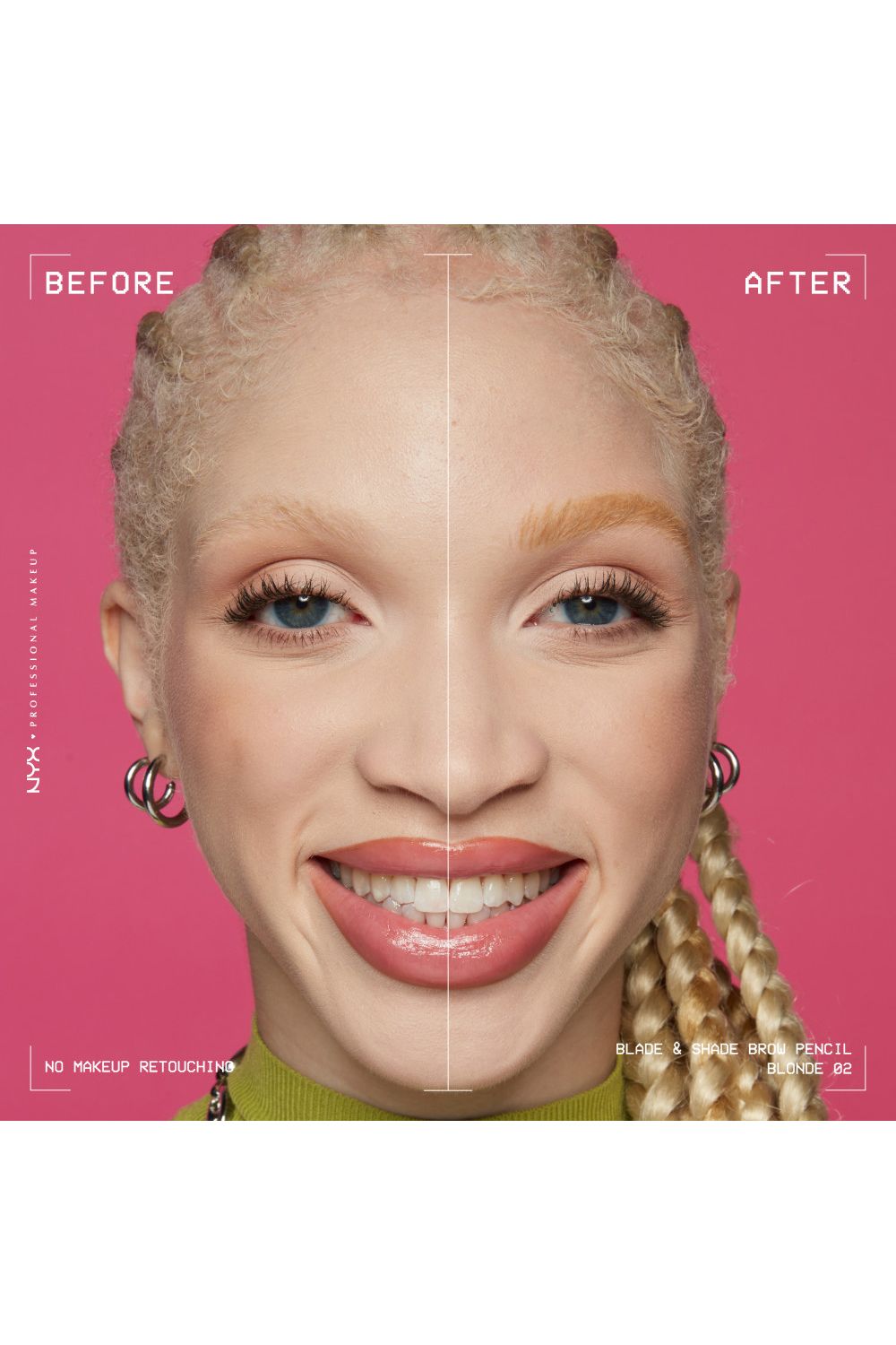 NYX Professional Makeup Blade & Shade, Nano Brow Mechanical Pencil 0.06g Blonde image 4