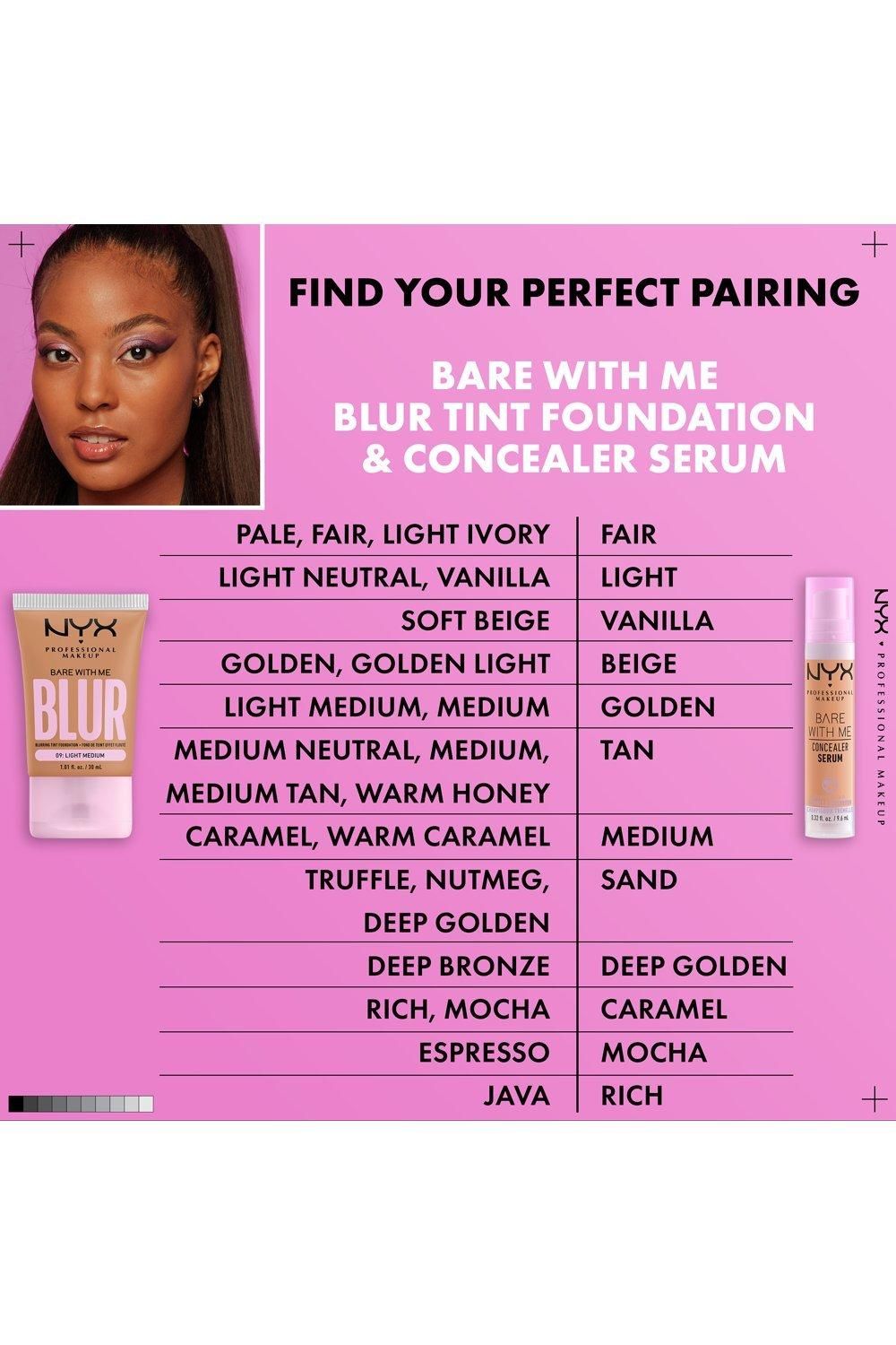 NYX Professional Makeup Bare With Me Blur Tint Foundation Medium Tan image 10