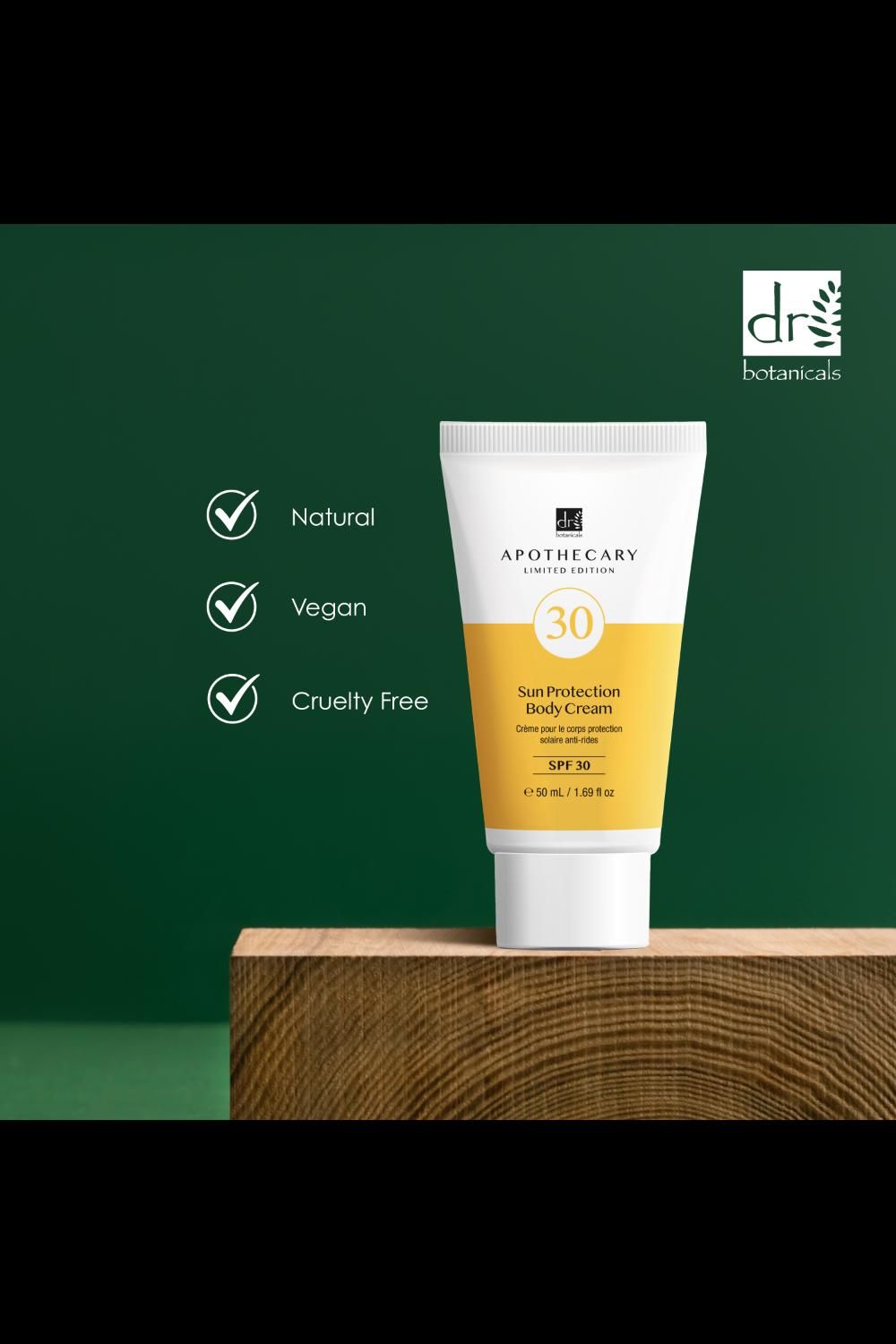 Dr. Botanicals Sun Protection Body Cream SPF 30 50ml image 5