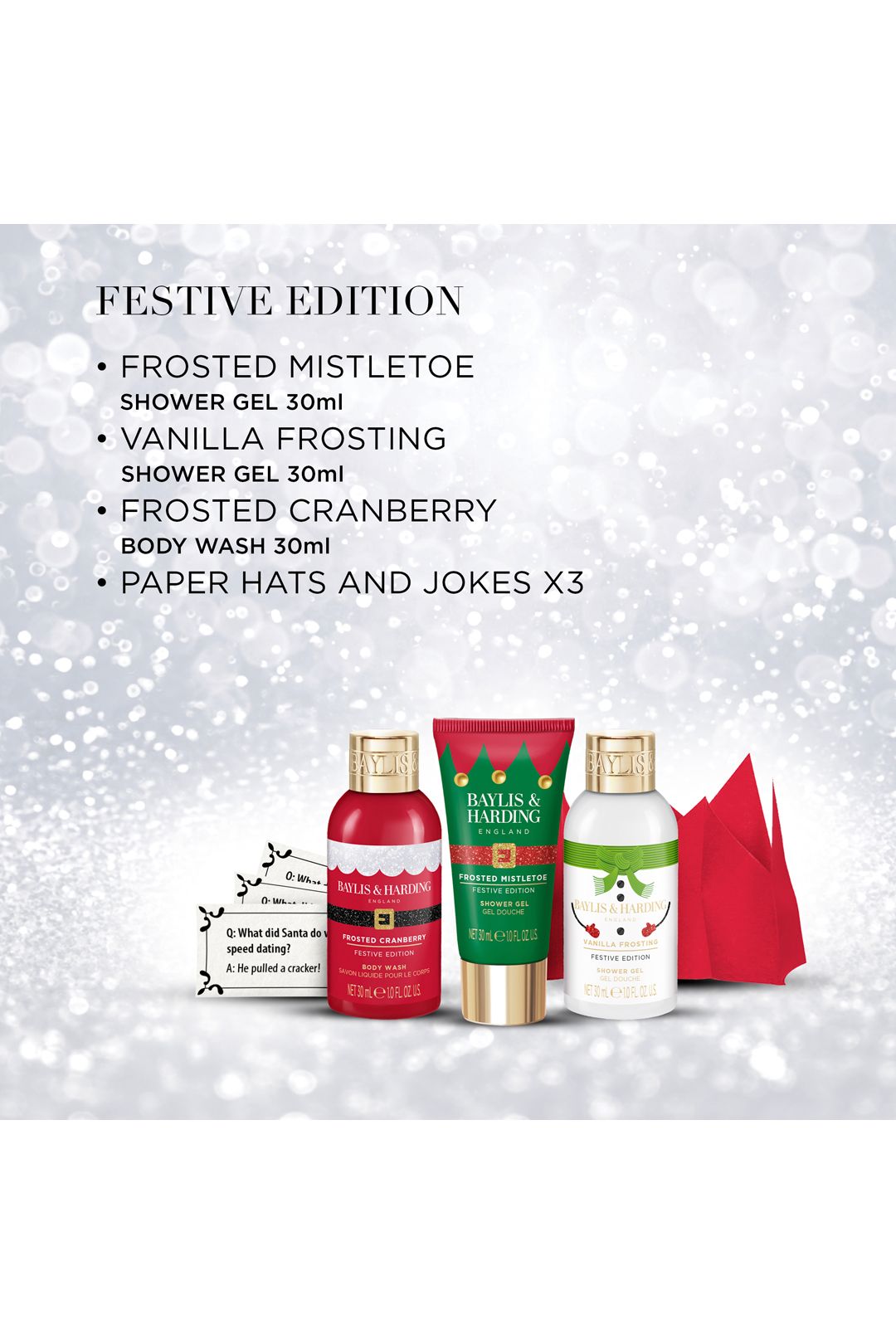 Baylis & Harding Festive Edition Decorative Crackers Gift Set Multi image 4