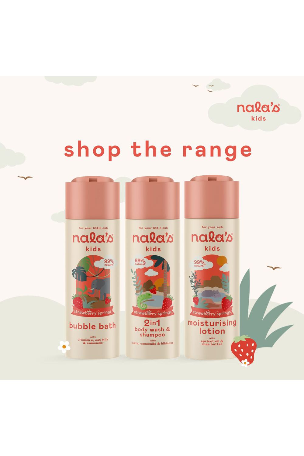 Nala's Baby Nala's Kids Bubble Bath Strawberry Springs 200ml Multi image 5
