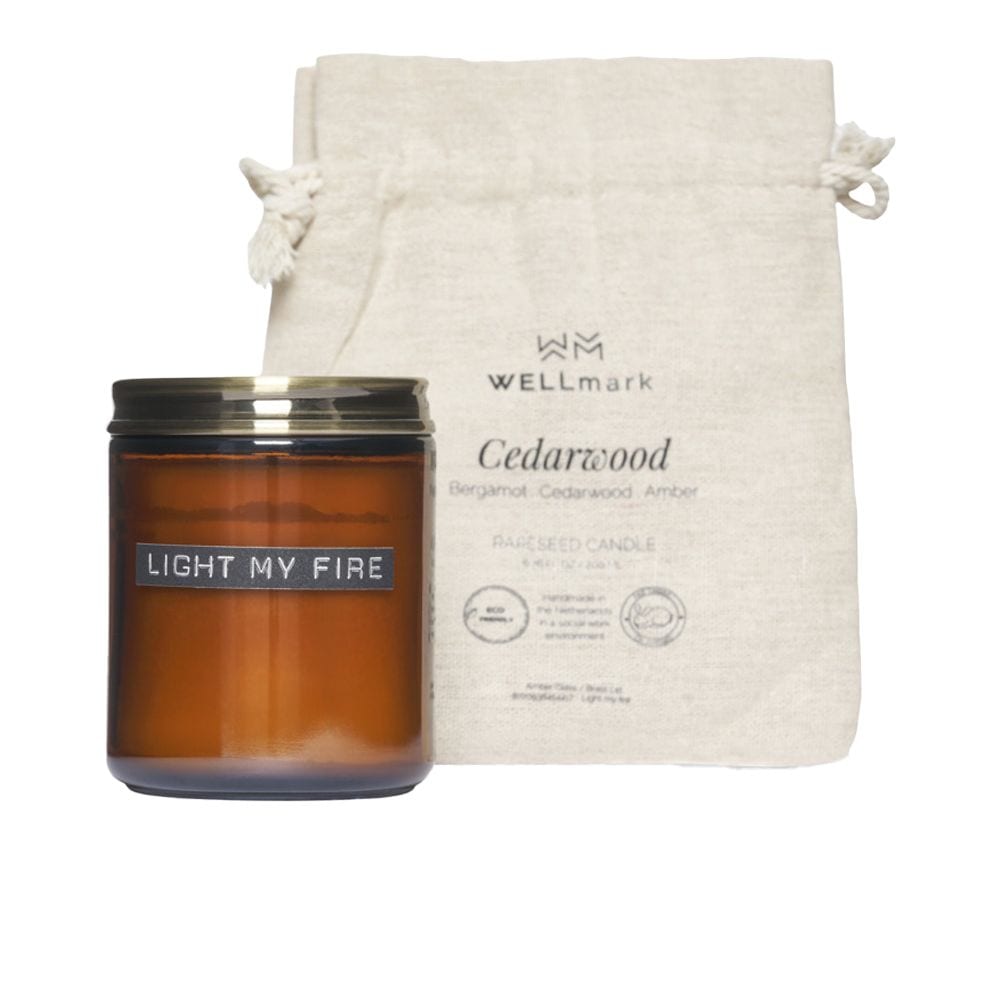 Wellmark Cedarwood Scented Candle image 1
