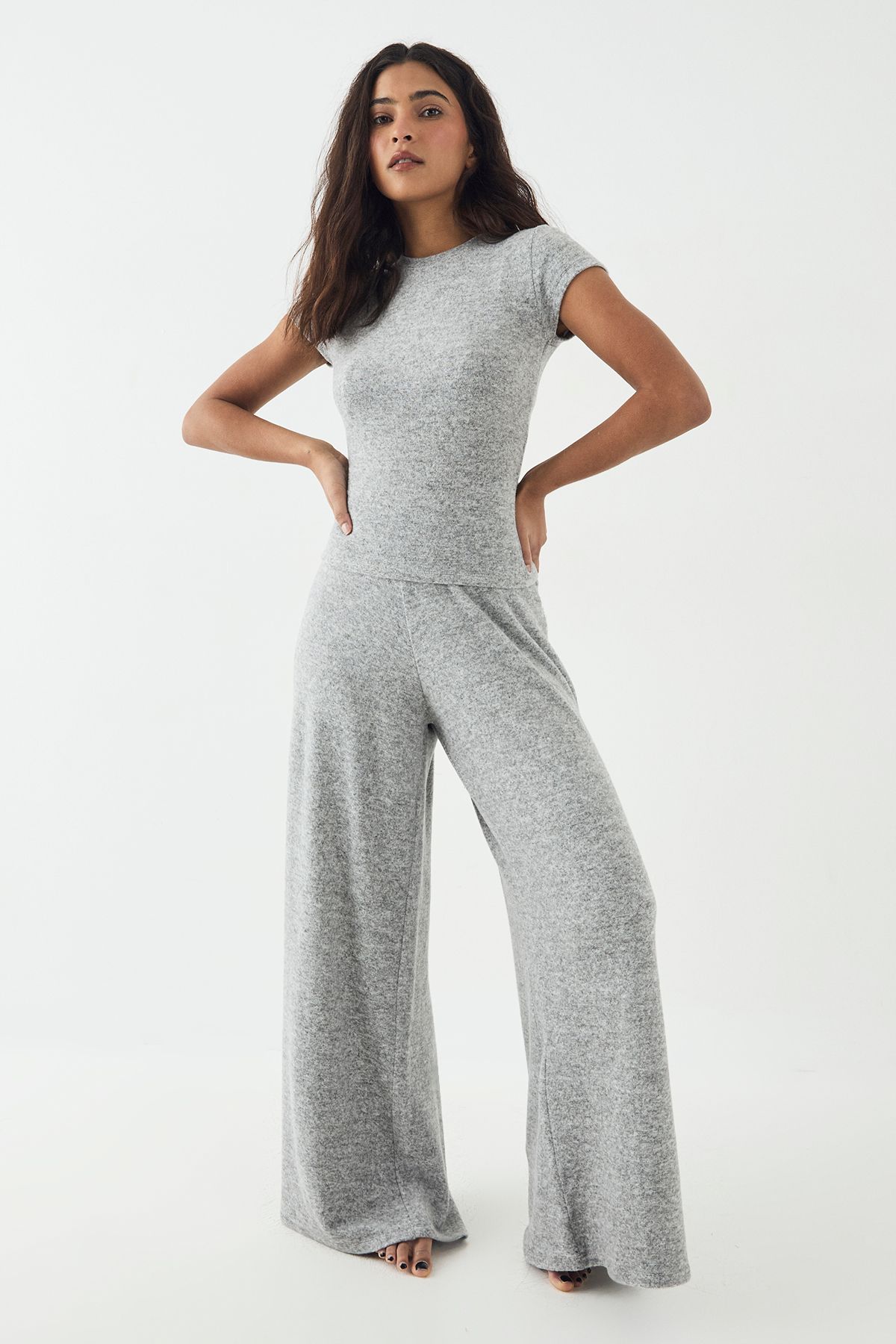 DSGN Studio DSGN Studio Lounge Straight Leg Trouser Ash Grey image 3