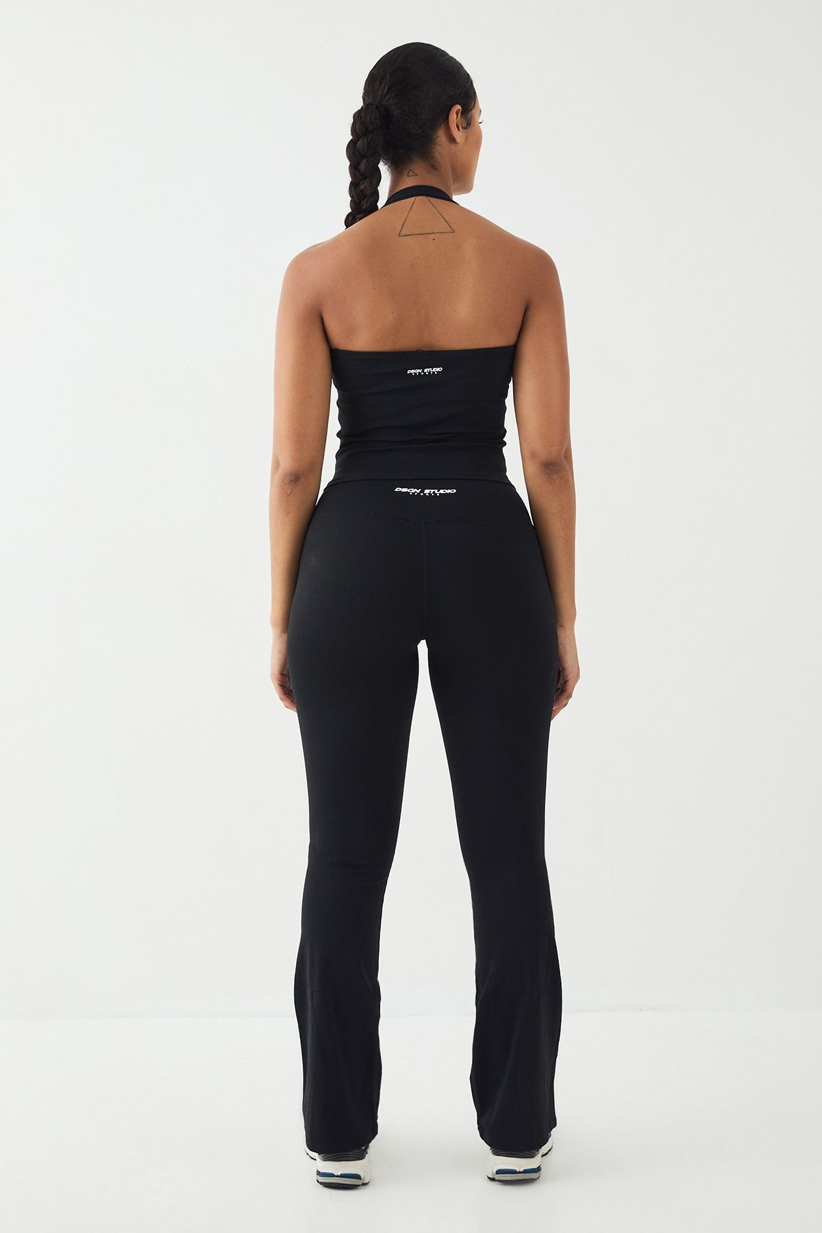 DSGN Studio DSGN Studio Petite High Waist Ultra Sculpt Yoga Flared Legging Black image 2