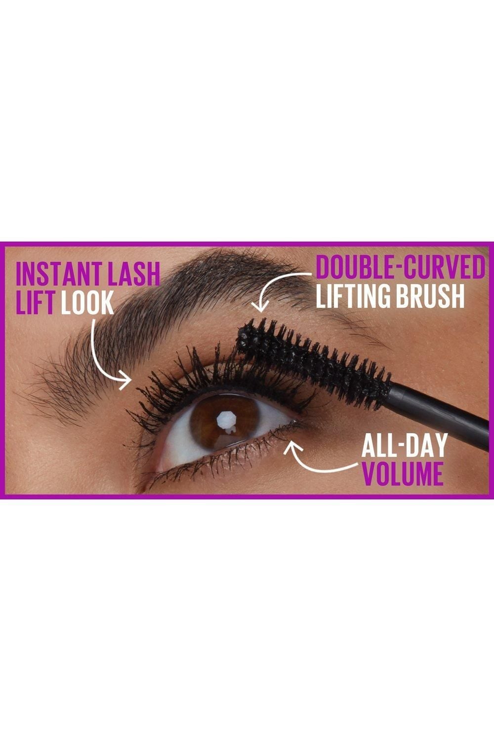 Maybelline The Falsies Instant Lash Lift Look Lengthening Volumising Mascara Black image 5