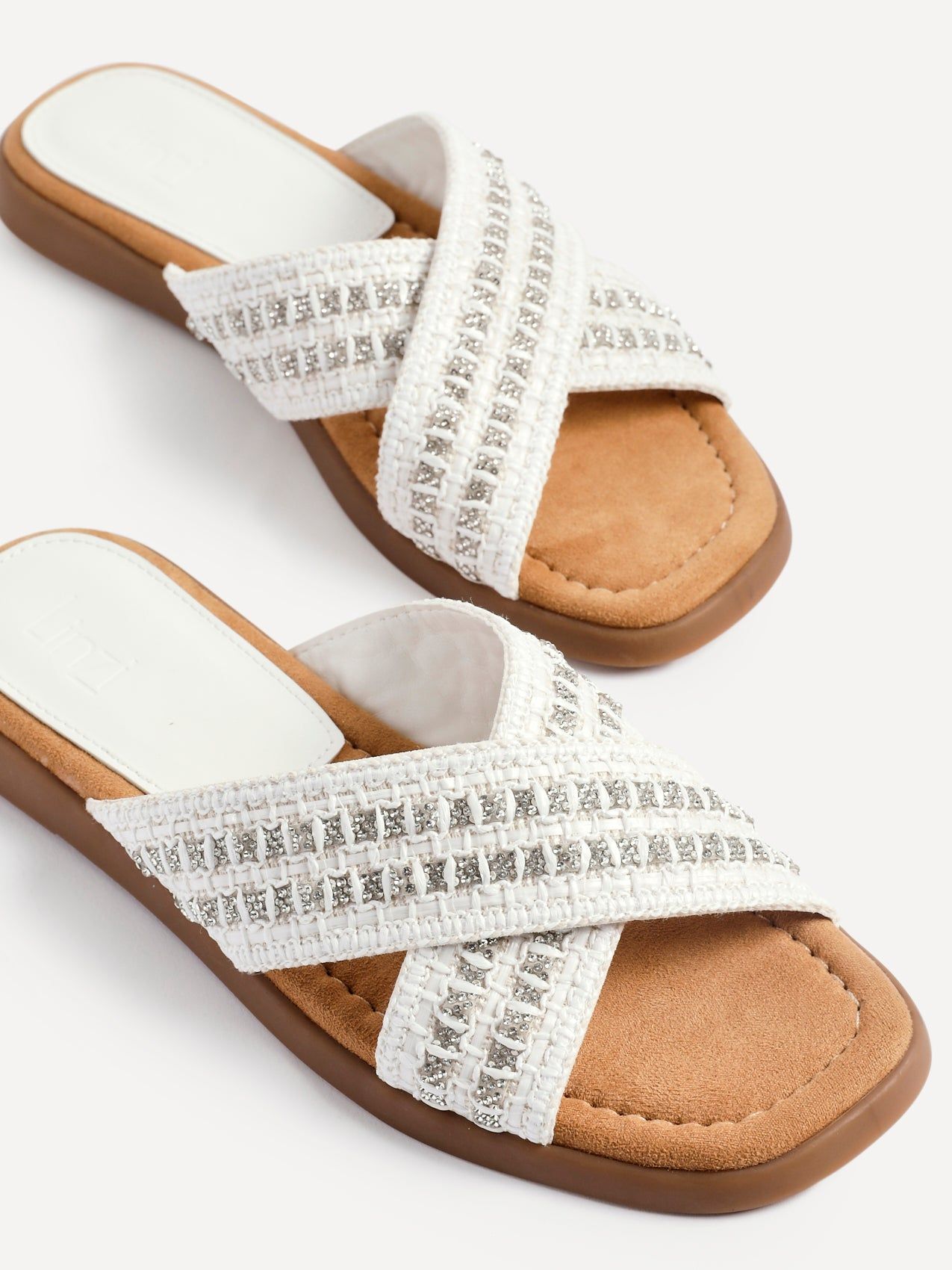 Linzi Genie White Raffia Sandals image 4