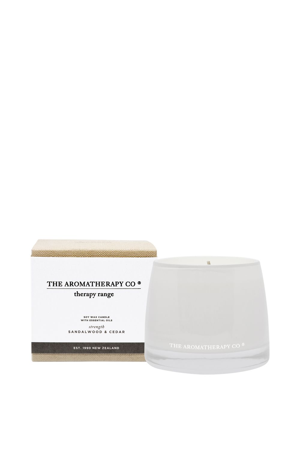 The Aromatherapy Company Strength Therapy Candle Sandalwood & Cedar 260g image 1