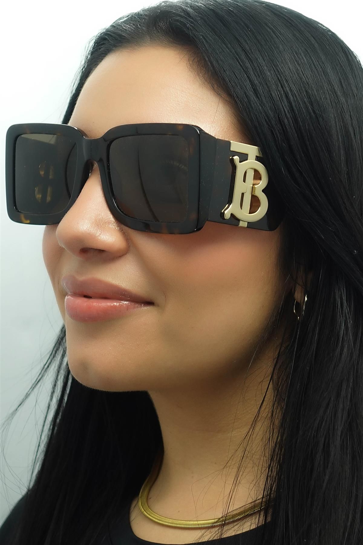 Burberry Square Dark Havana Dark Brown BE4406U image 6