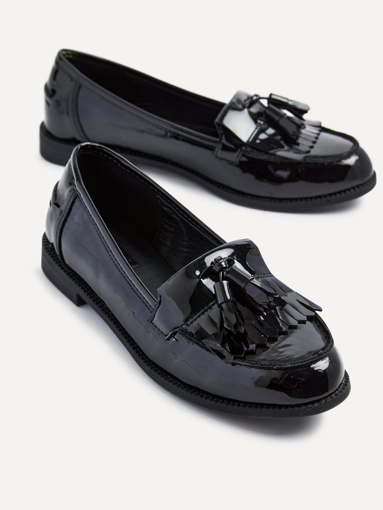 Linzi Rosemary Black Patent Classic Slip On Loafer image 4