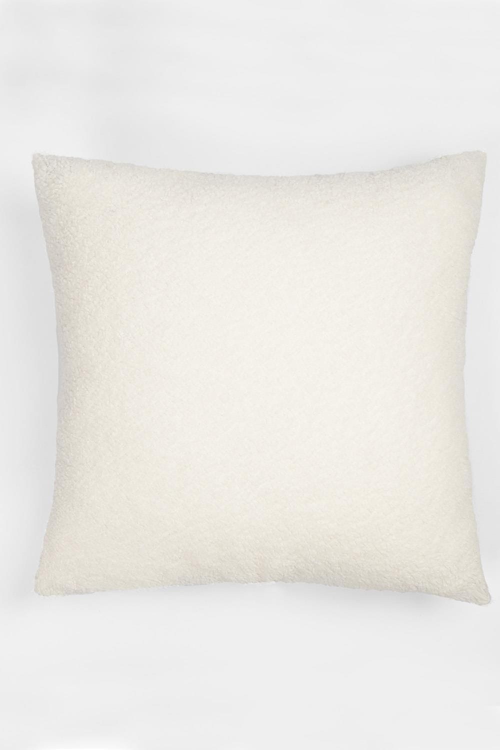 OHS 4 Pack of Boucle Teddy Fleece Cushion Covers image 3