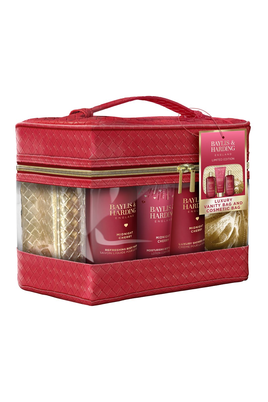 Baylis & Harding Midnight Cherry Bags Of Beauty Gift Set Multi image 2