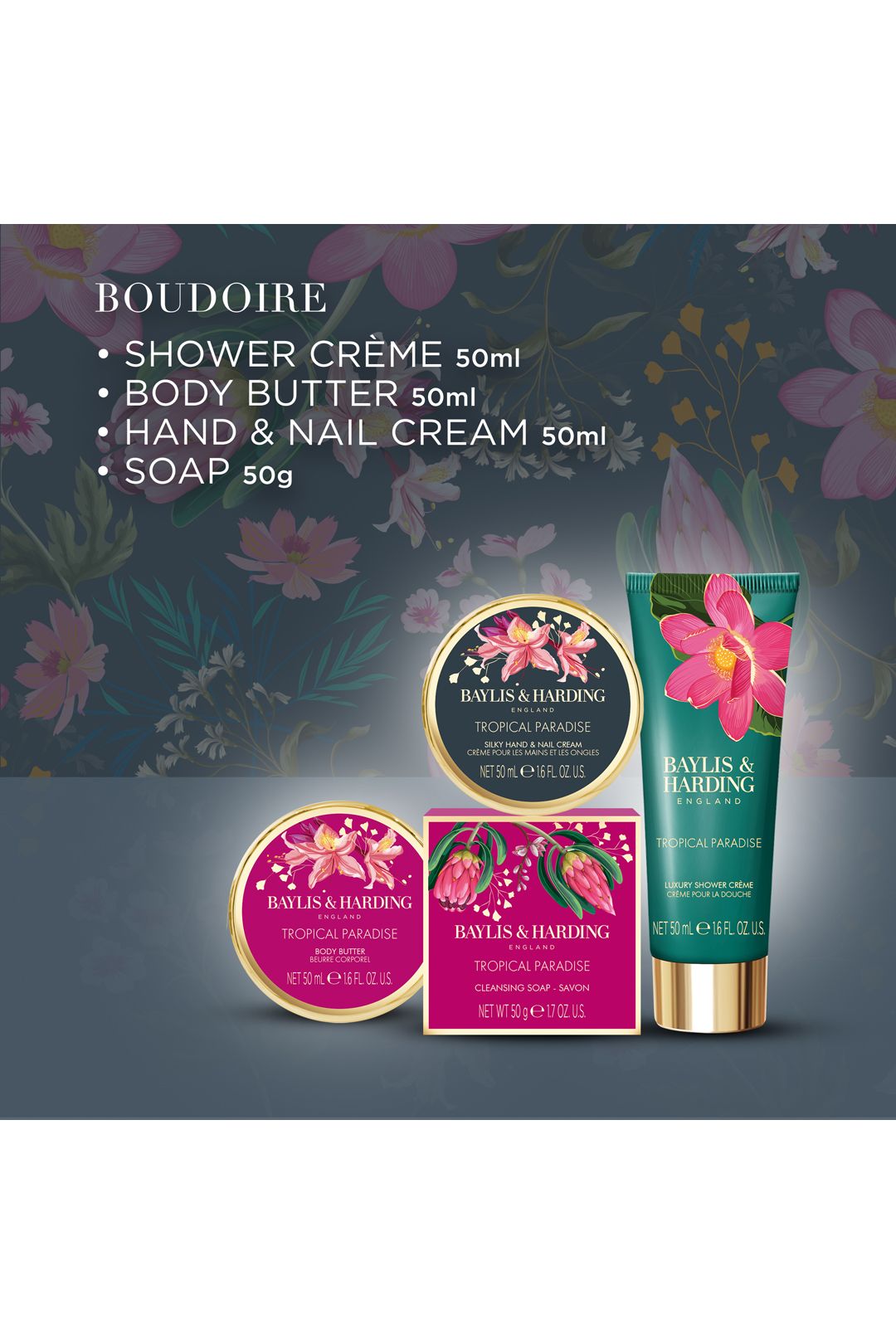 Baylis & Harding Boudoire Luxury Pamper Tin Gift Set Multi image 4