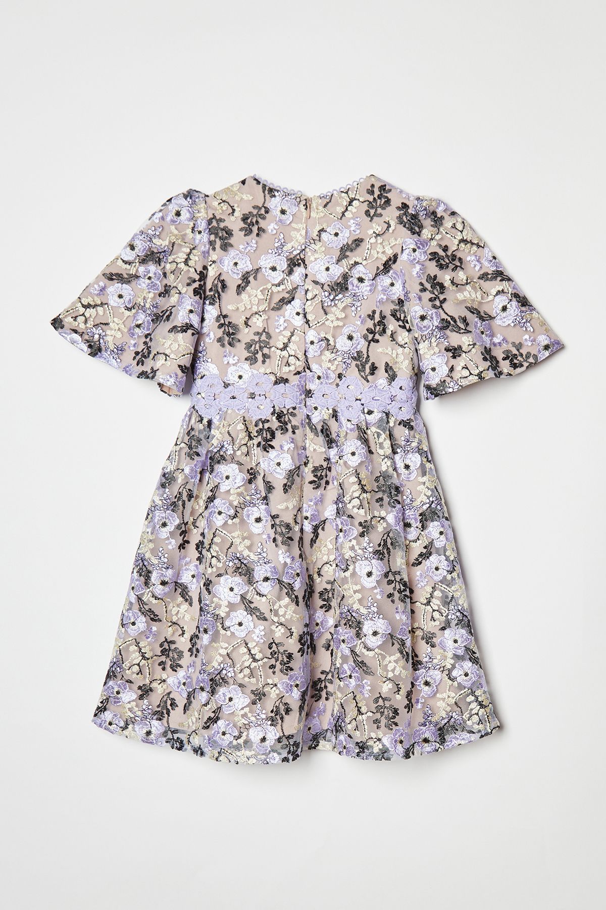 Coast Children's Embroidered Fluted Sleeve Dress Multi image 6