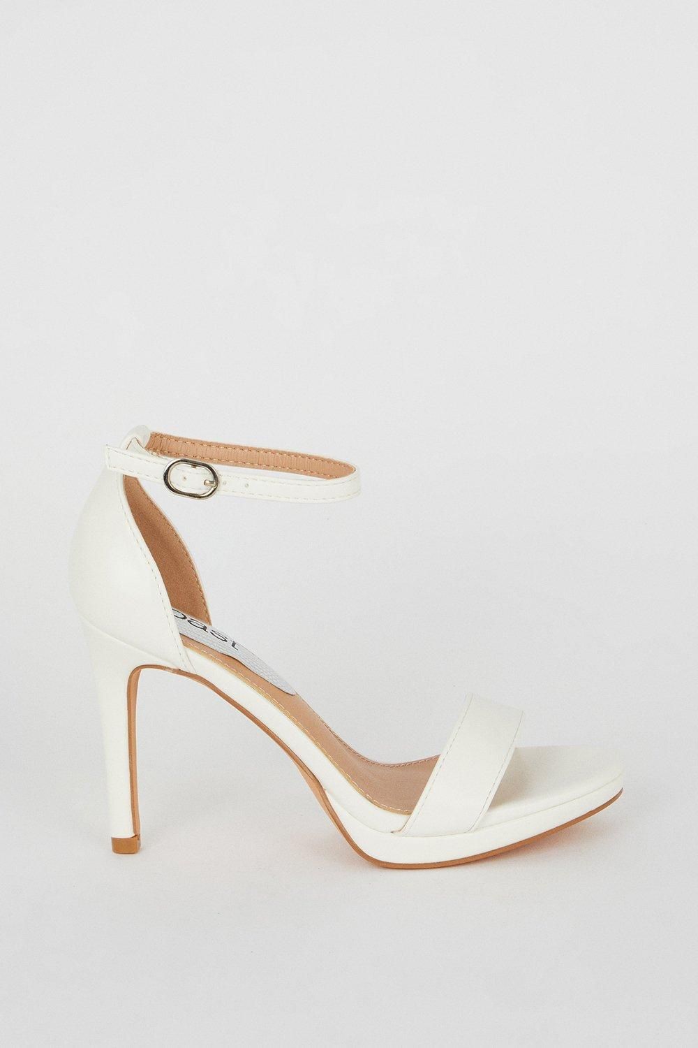 Coast Talia Platform High Heeled Sandals White image 2