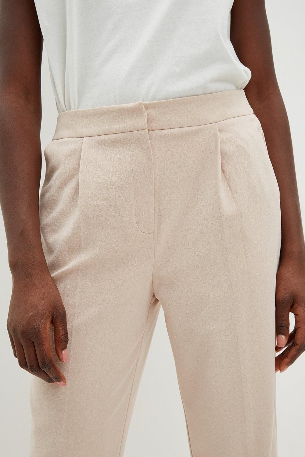 Dorothy Perkins Scuba Crepe Slim Ankle Grazer Trouser Stone image 4