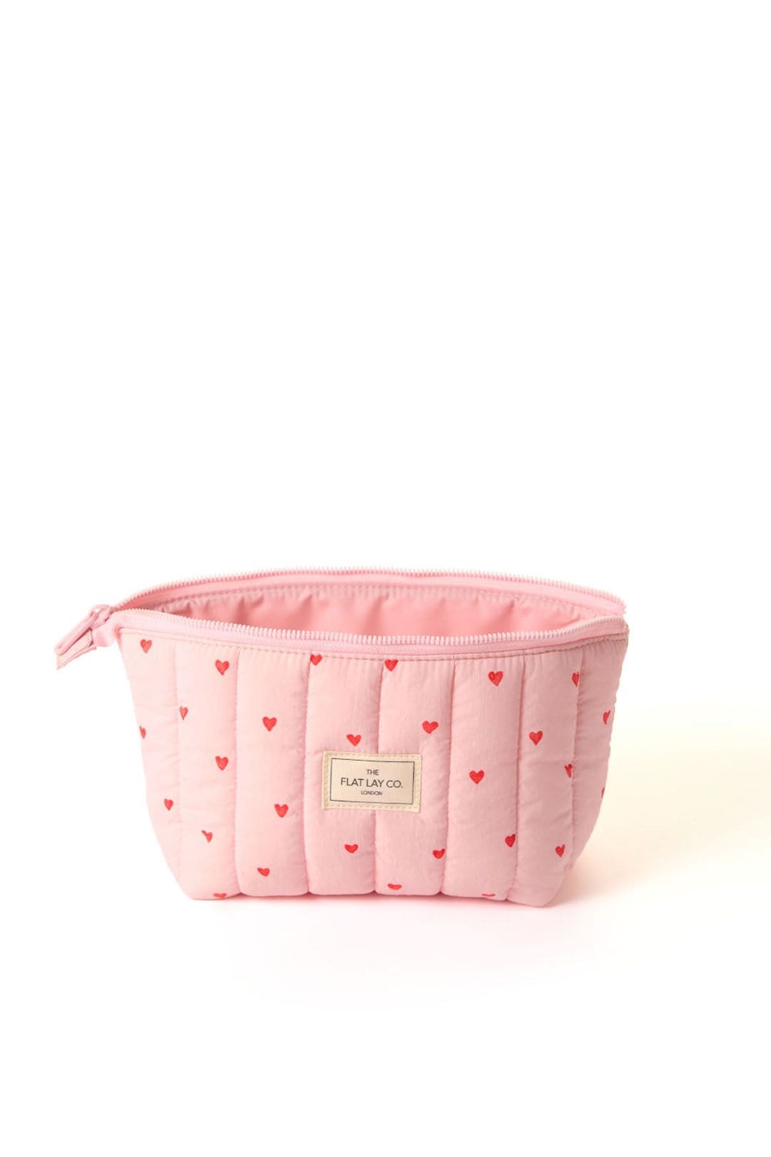 The Flat Lay Co Essential Makeup Pouch - Sweet Pink Hearts Multi image 3