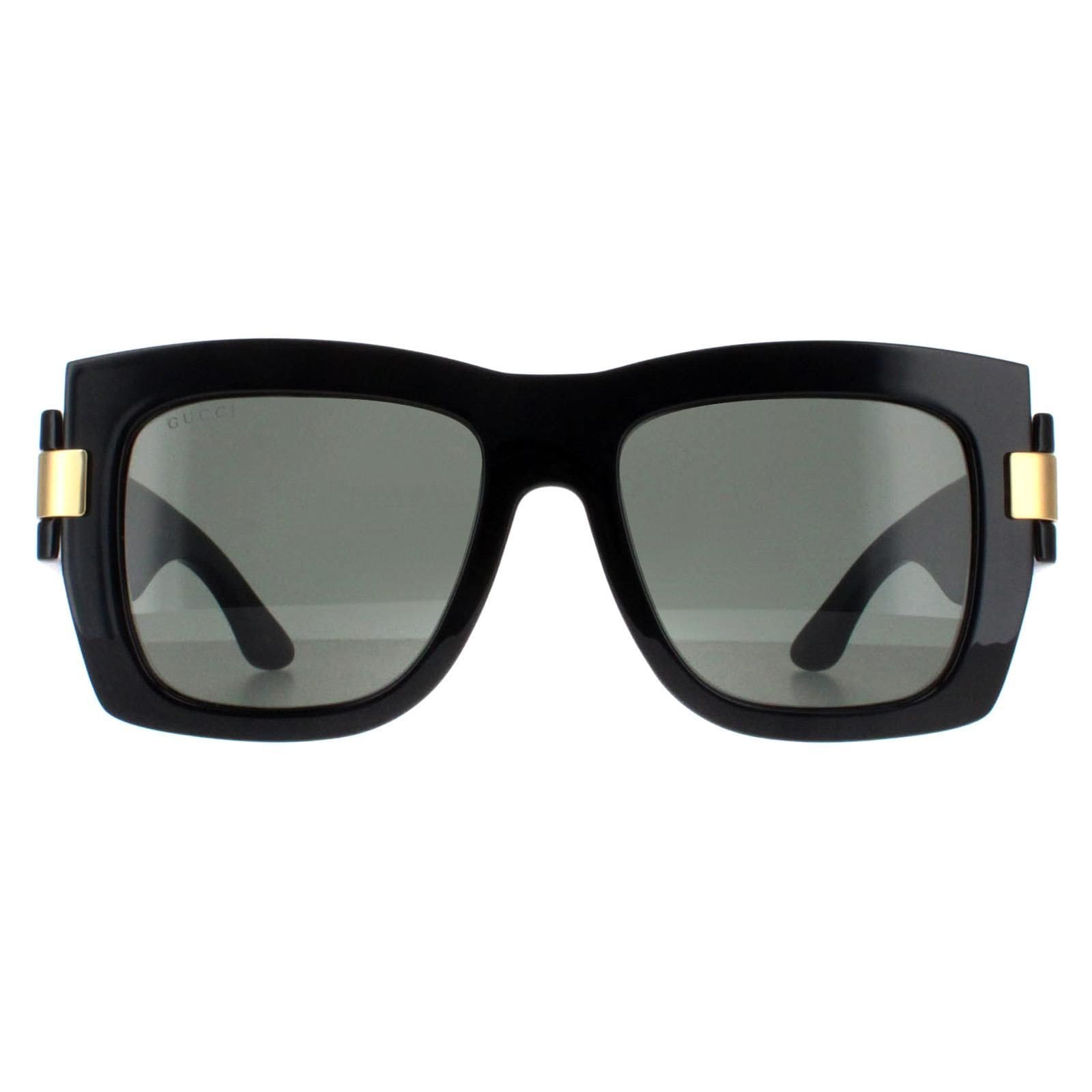 Gucci Square Black with Gold Grey GG1688S image 1