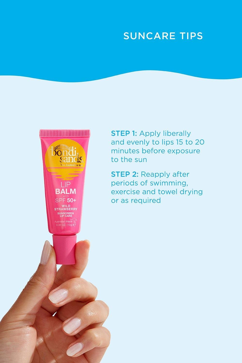 Bondi Sands Spf 50+ Lip Balm Strawberry 10g Multi image 5