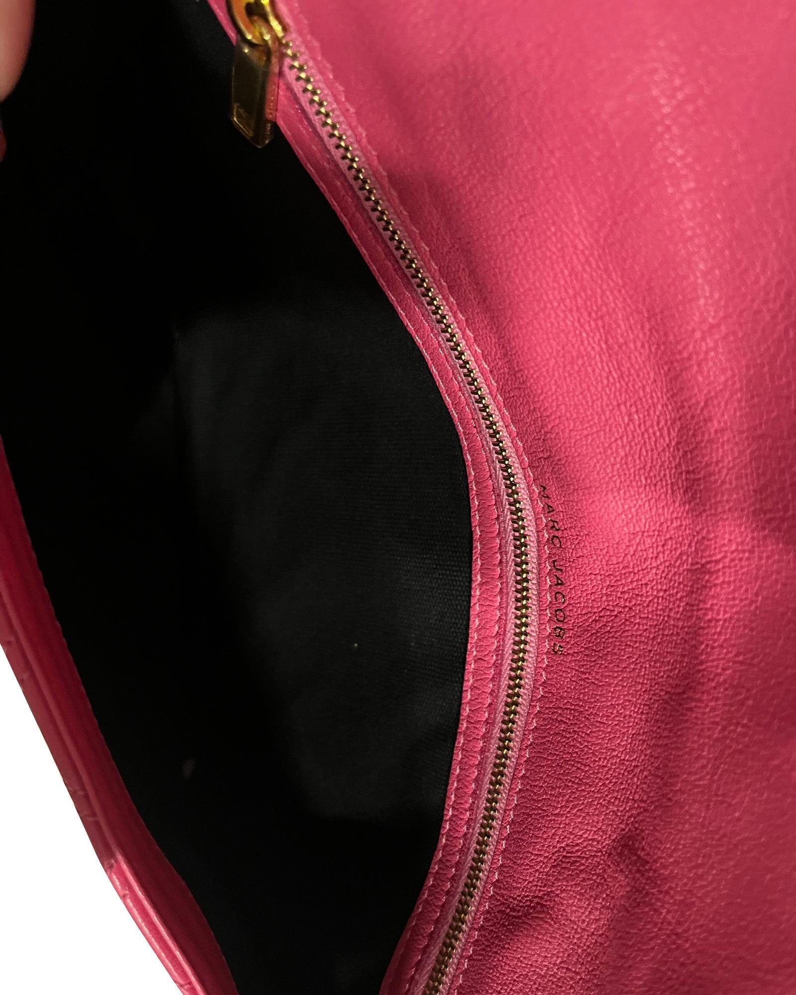 Marc Jacobs Preloved Quilted Leather Clutch Wo - Pink Clutches image 5