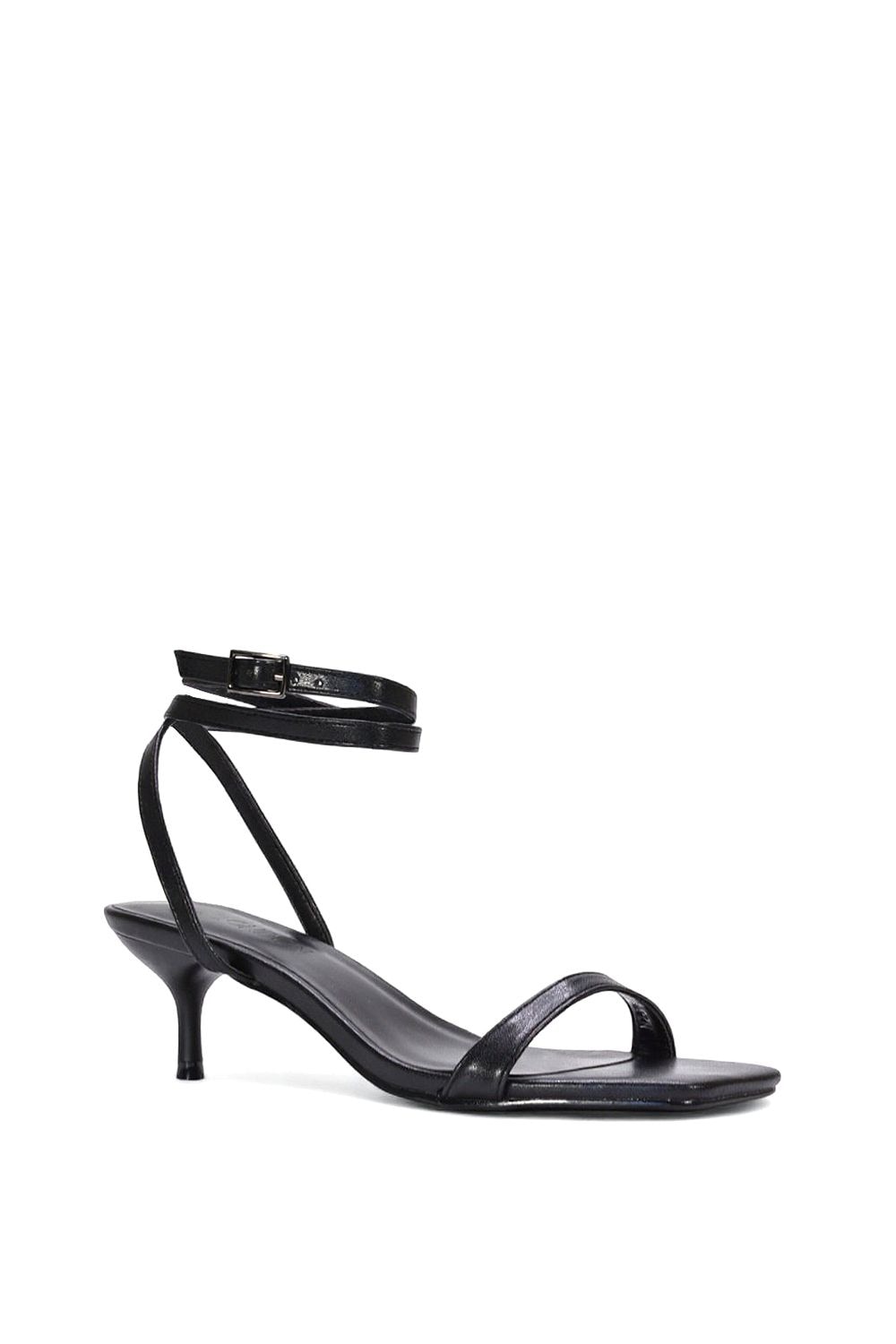 XY London 'Nikita' Strappy Low Kitten Heel Sandal Shoes image 2