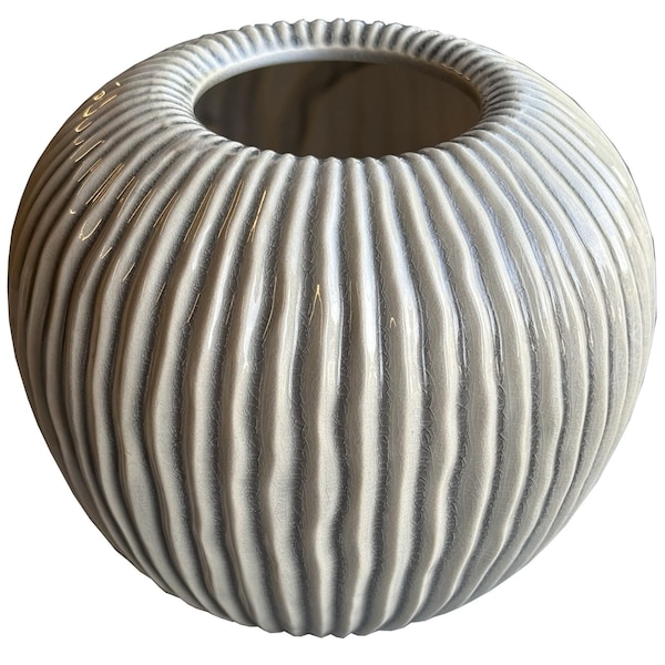Hill Interiors Pallida Collection Striped Vase