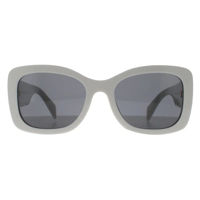 Prada Oval Talc Dark Grey PRA08S