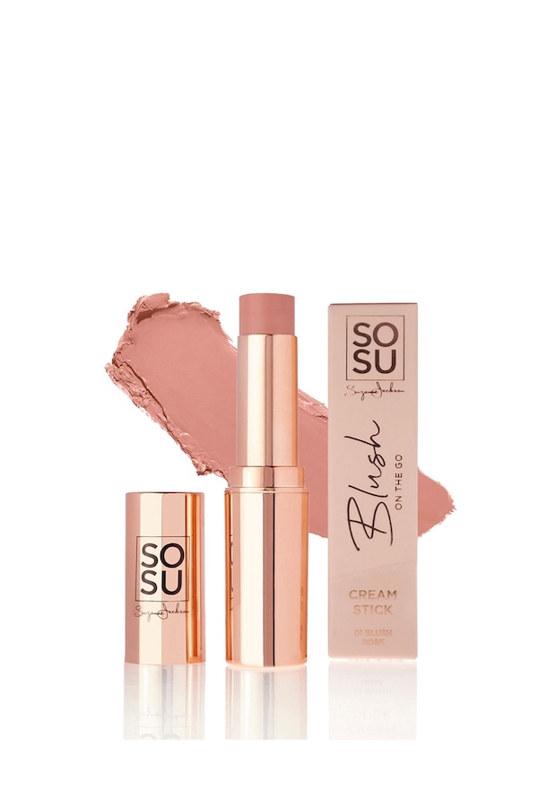 SOSU Cosmetics Blush on the Go Cream Stick Blusher 7.2g Rose