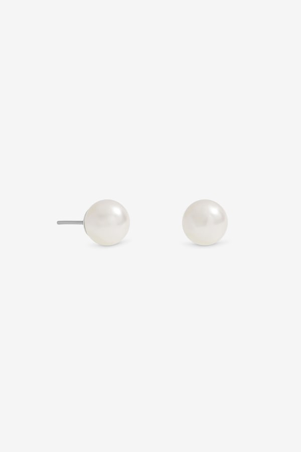 Jon Richard Cream Small Pearl Earrings