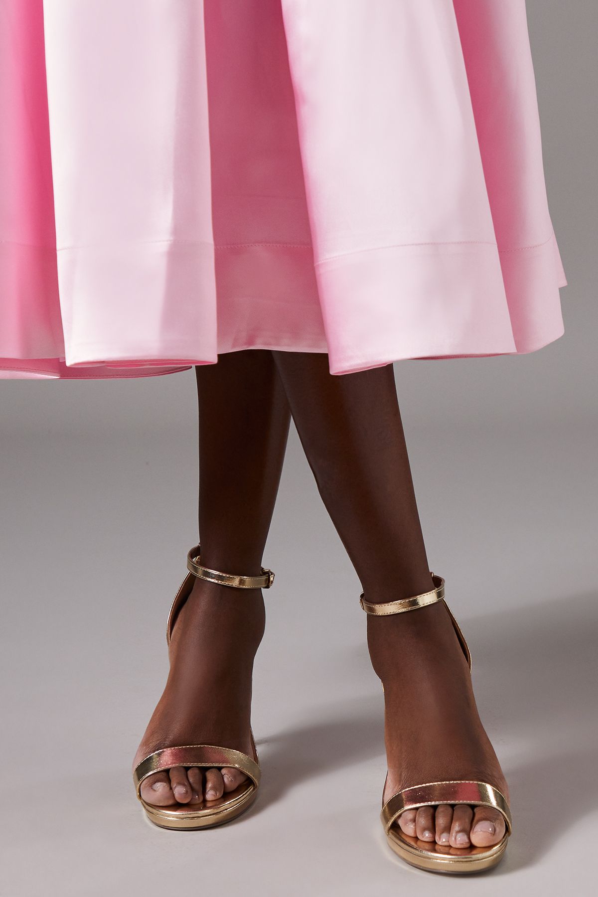 Coast Wide Fit Talia Platform High Stiletto Heel Sandals Gold image 2