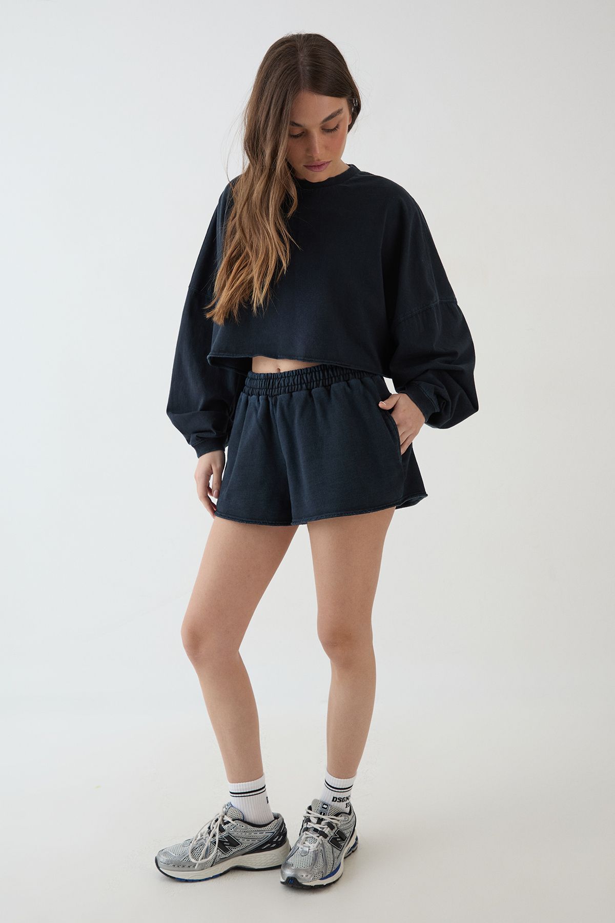 DSGN Studio DSGN Studio Heavyweight Washed Sweat Short Washed Black