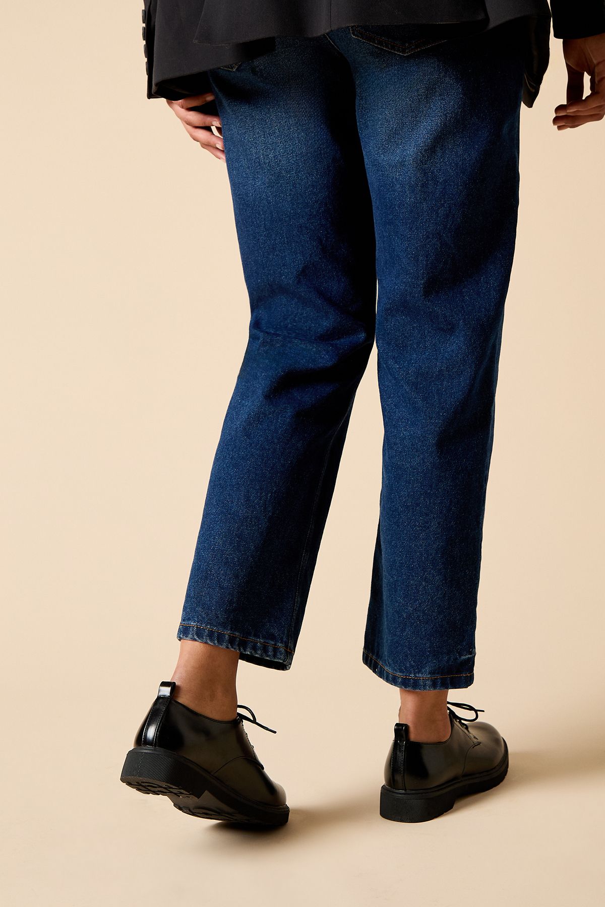 Dorothy Perkins Elysia Faux Leather Lace Up Chunky Casual Shoes Black image 4