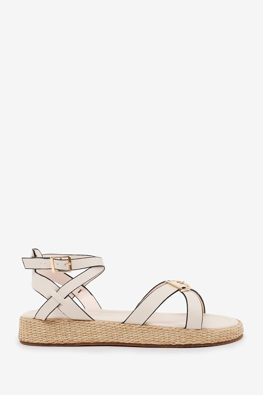 Where's That From 'Sofia' Wide Fit Cross Over Buckle Strap Sandals image 2