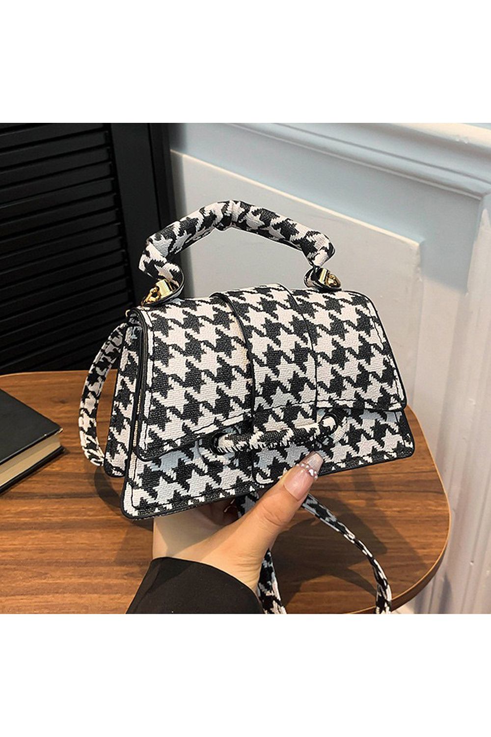 XY London 'Felicia' Mini Handbag with Crossbody Strap and Magnetic Closure image 4