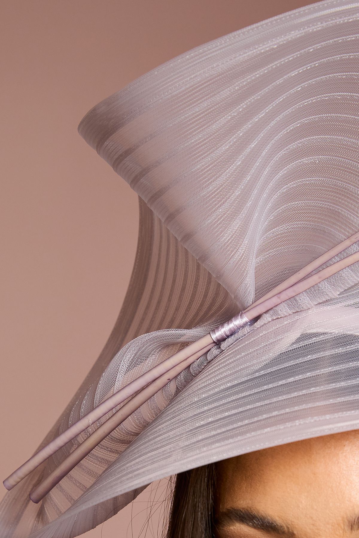 Coast Quill Detail Fascinator Mauve image 3