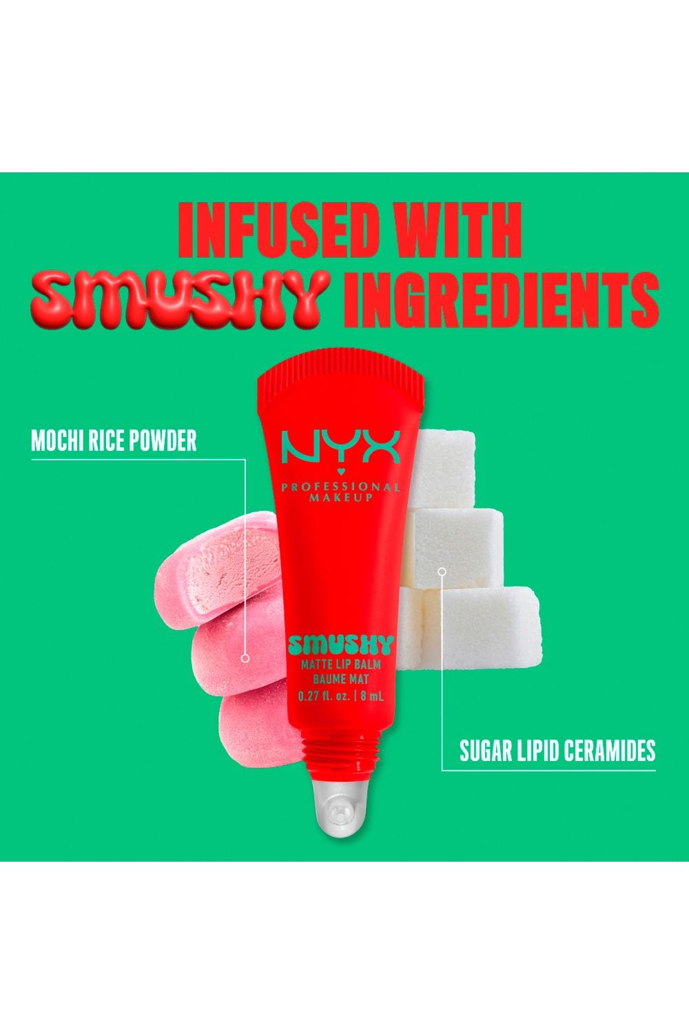 NYX Professional Makeup Smushy Matte Lip Balm 8ml Soft Sorbet image 10