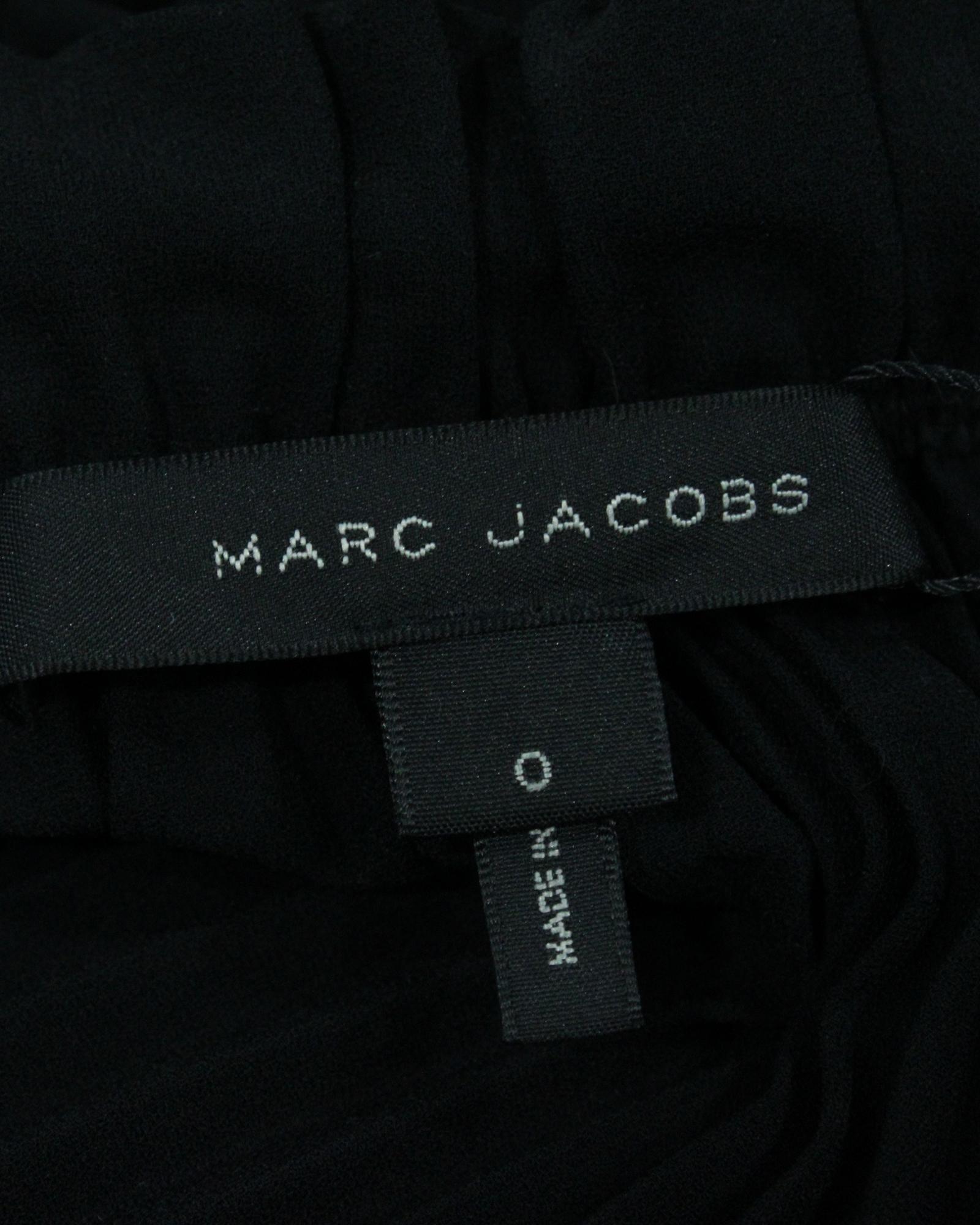 Marc Jacobs Preloved Pleated Midi Skirt ALine Wo - Black image 5