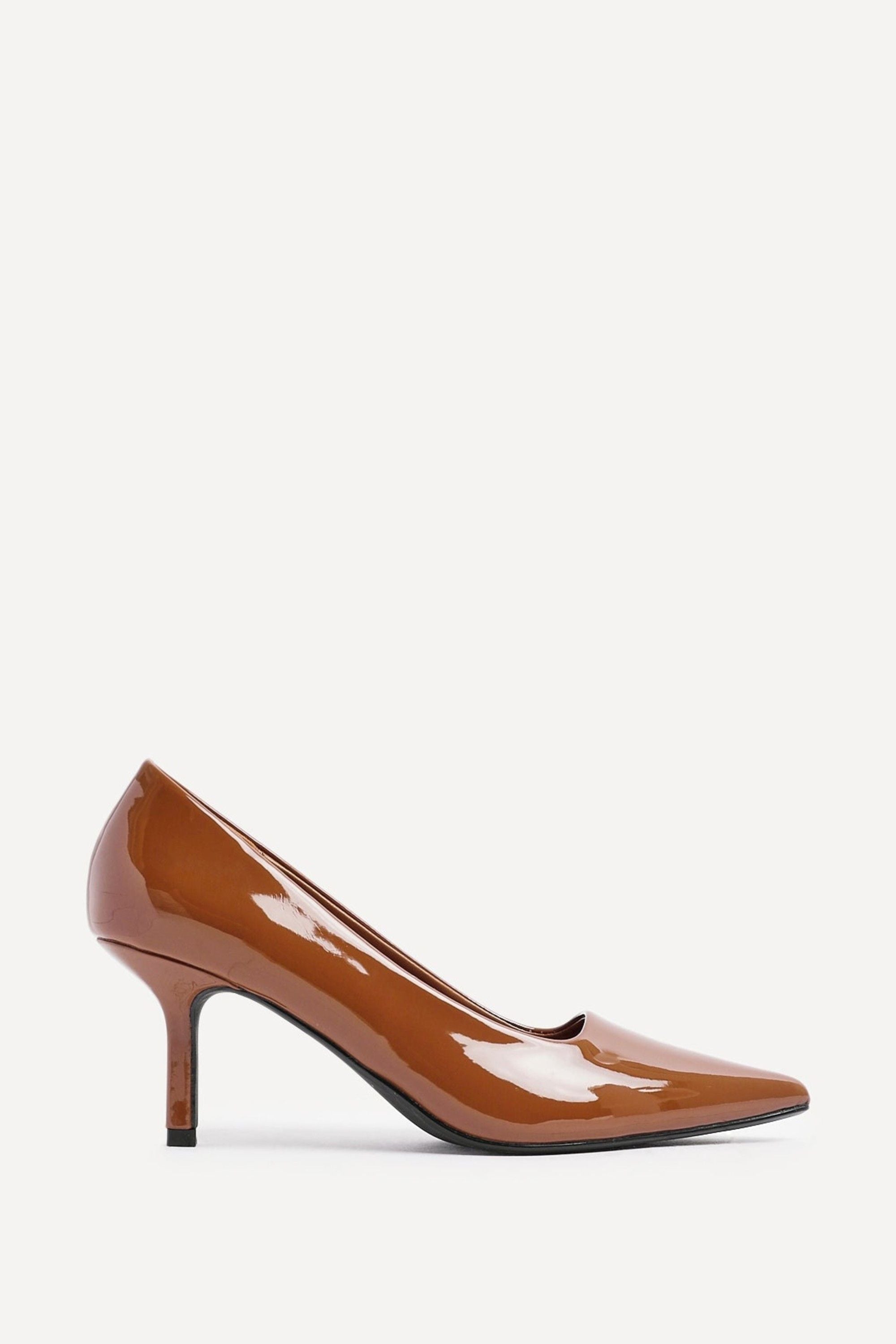 Linzi Kat Caramel Patent Classic Court Heels image 1