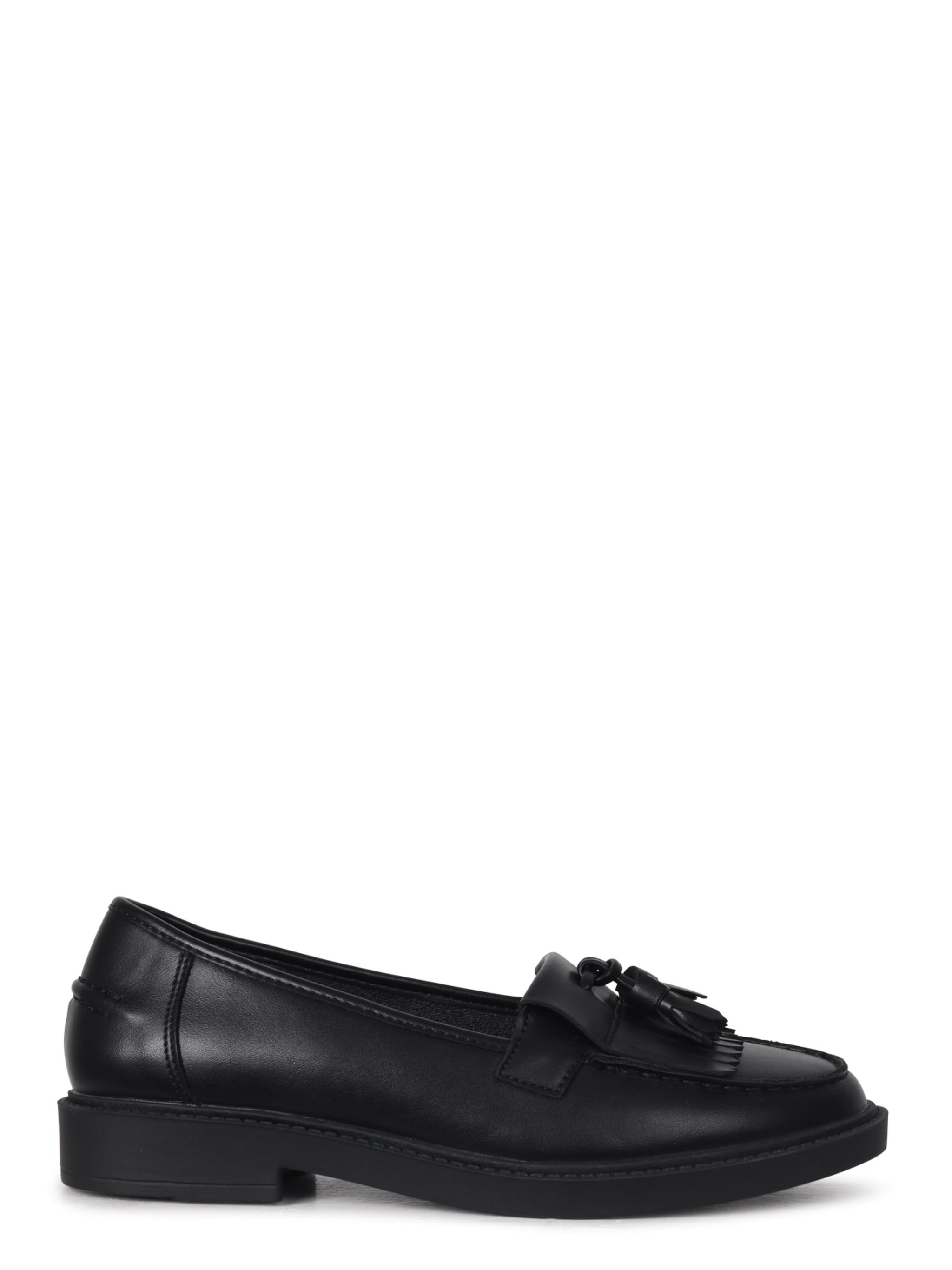 Linzi Kamille Black Faux Leather Classic Slip On Loafer image 1