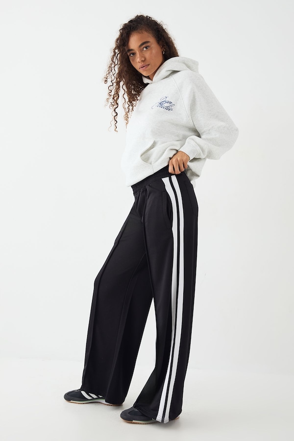 DSGN Studio DSGN Studio Tricot Side Stipe Straight Leg Jogger Black