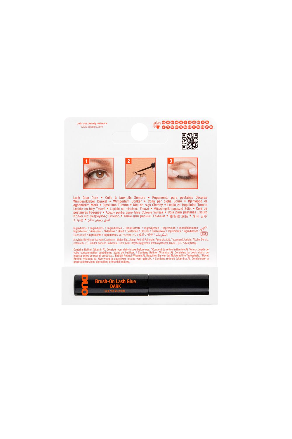 Duo Brush On Eyelash Glue - Dark Multi image 4