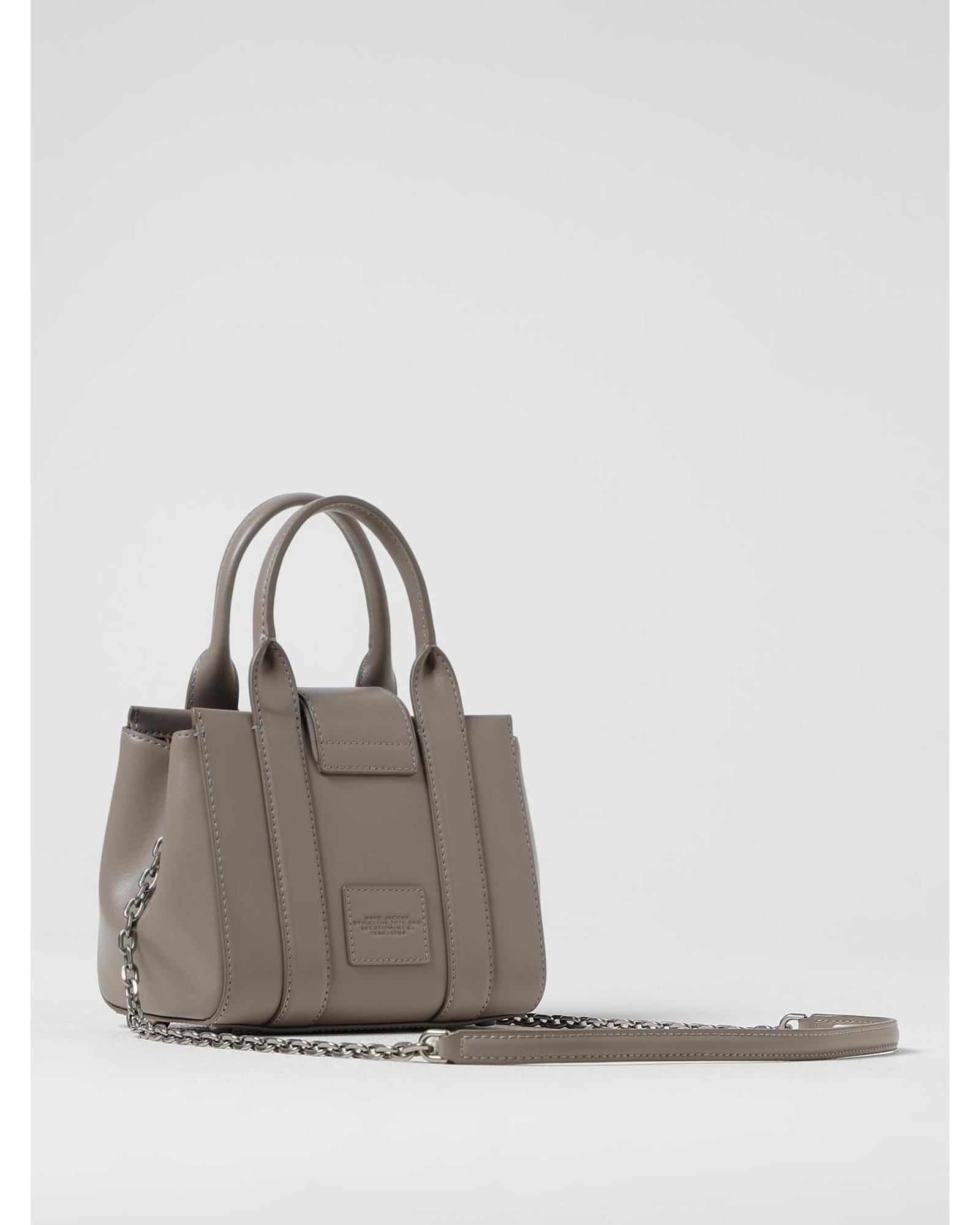 Marc Jacobs Mini Tote Bag Embossed Logo Wo - Grey Clutch Bags image 2