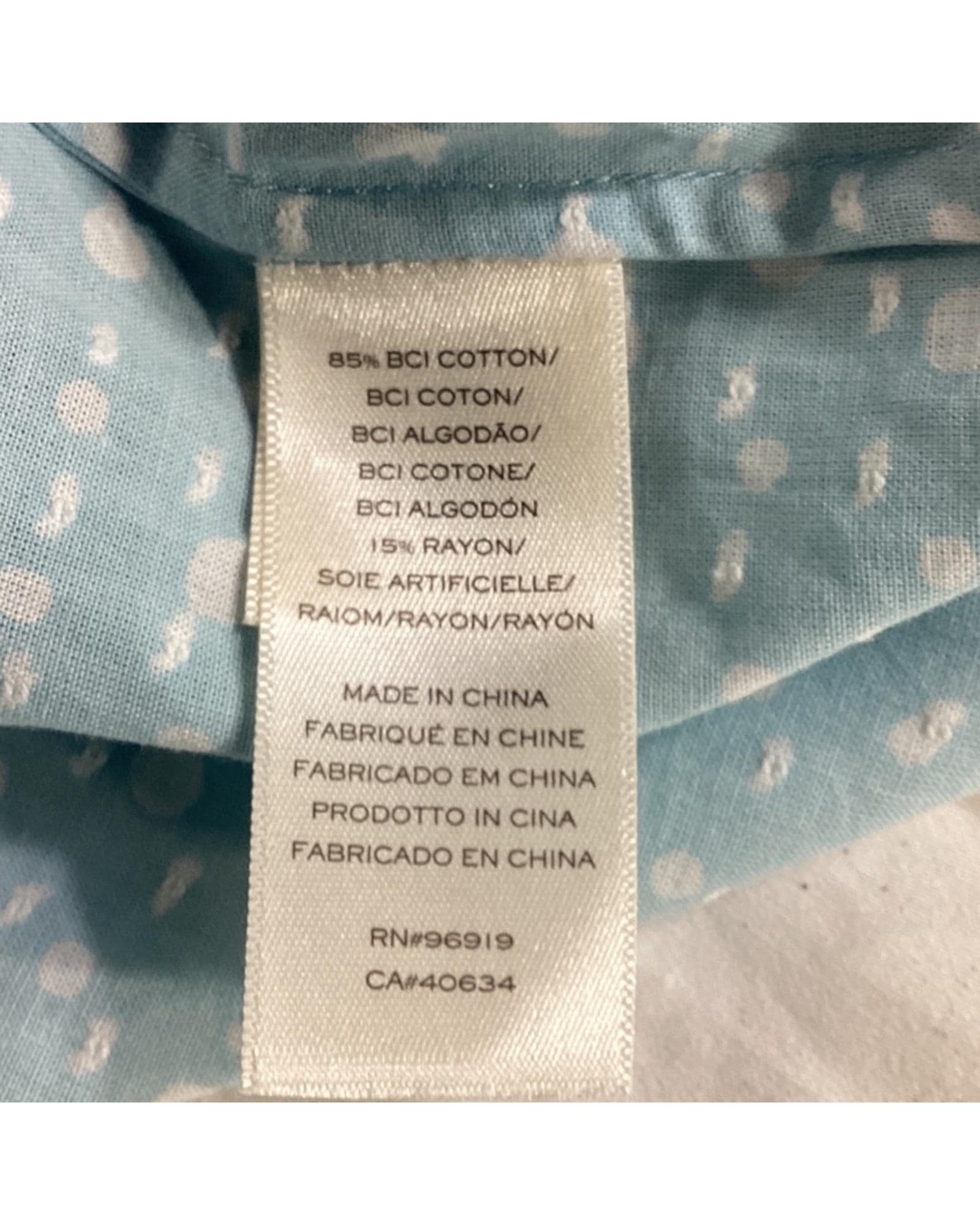Marc Jacobs Preloved Polka Dot High Neck Blouse Wo - Blue | Light Blue image 11