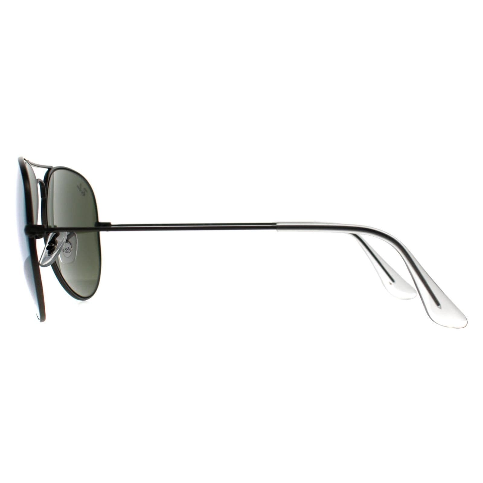 Ray-Ban Aviator Silver Polarized Green Silver Mirror Aviator 3025 Sunglasses image 3