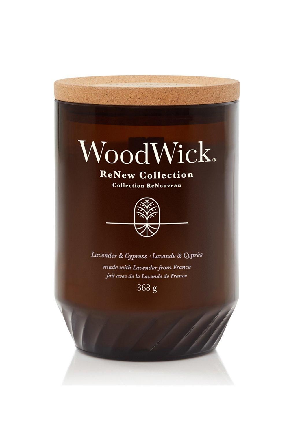 Woodwick Lavender & Cypress Renew Large Candle Multi image 1