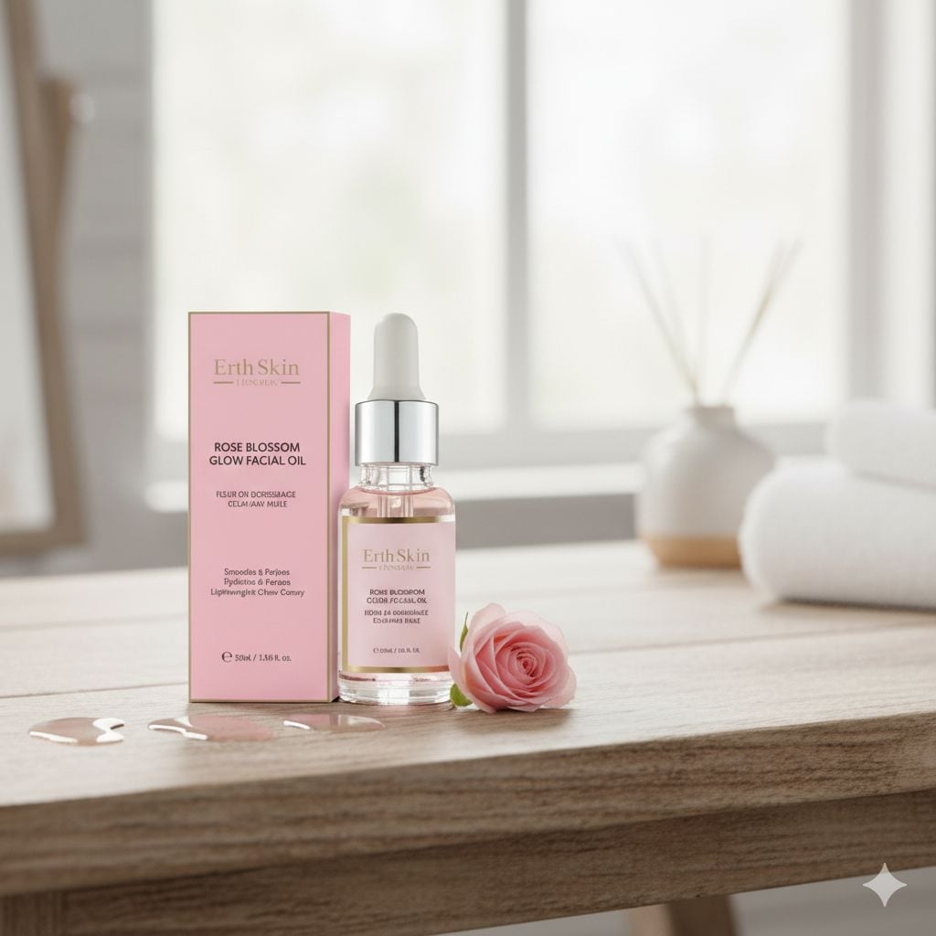 Erth Skin London Erth Skin London- Rose Blossom Glow Facial Oil 30ml image 2