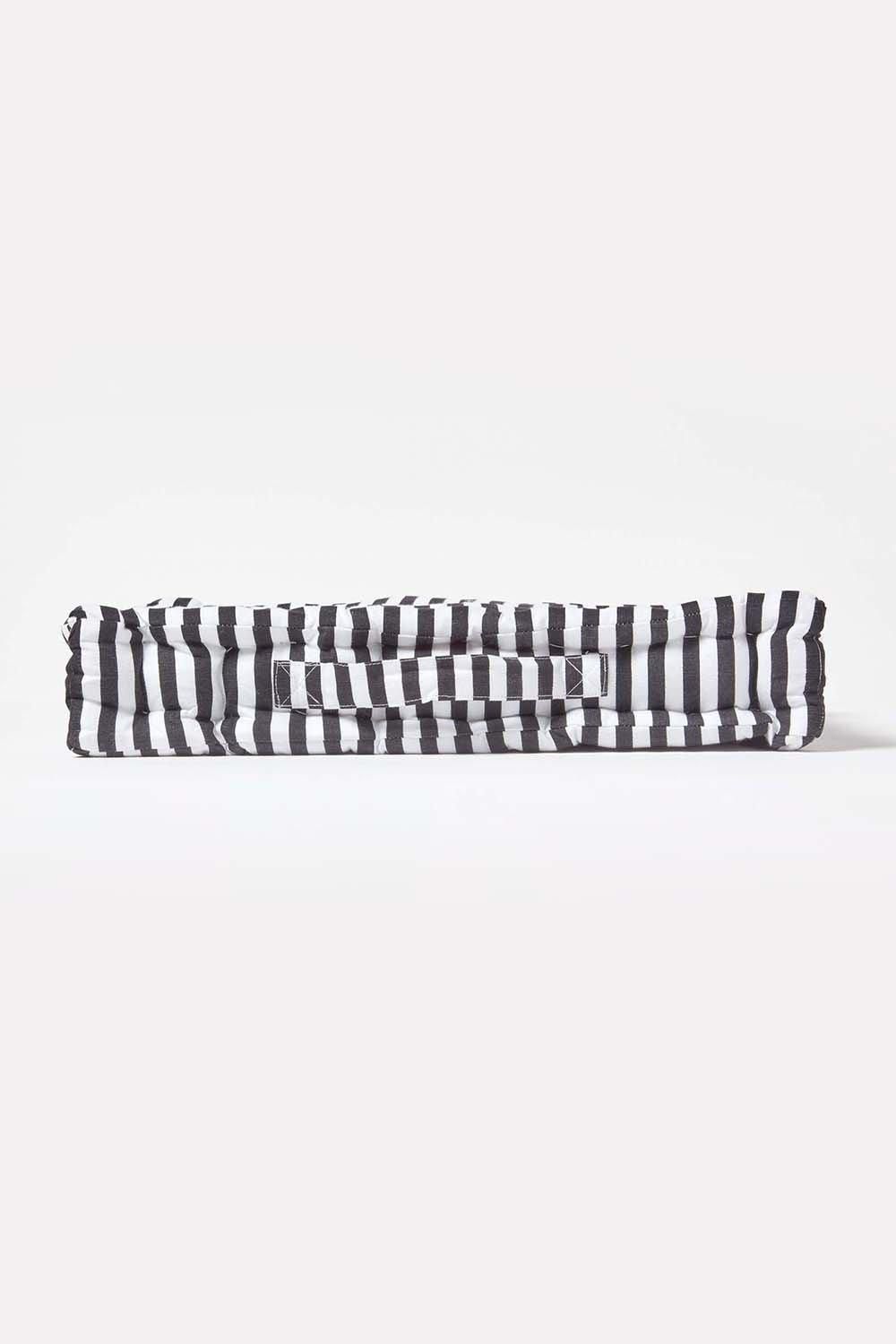 Homescapes Cotton Thin Stripe Floor Cushion image 5