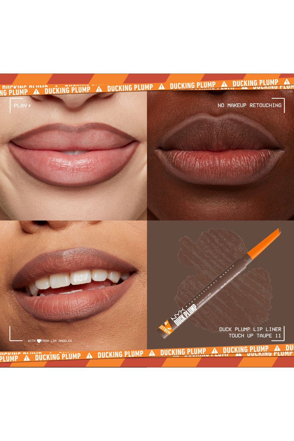 NYX Professional Makeup Duck Plump Plumping Lip Liner 0.33g Touch Up Taupe image 4